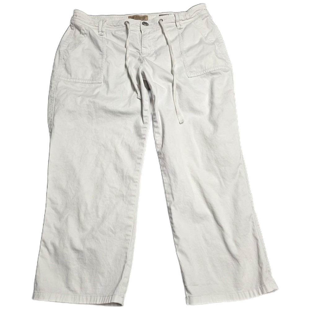 Nine West‎ Vintage America Collection Crop Utility Pants Womens Size 8/29 White